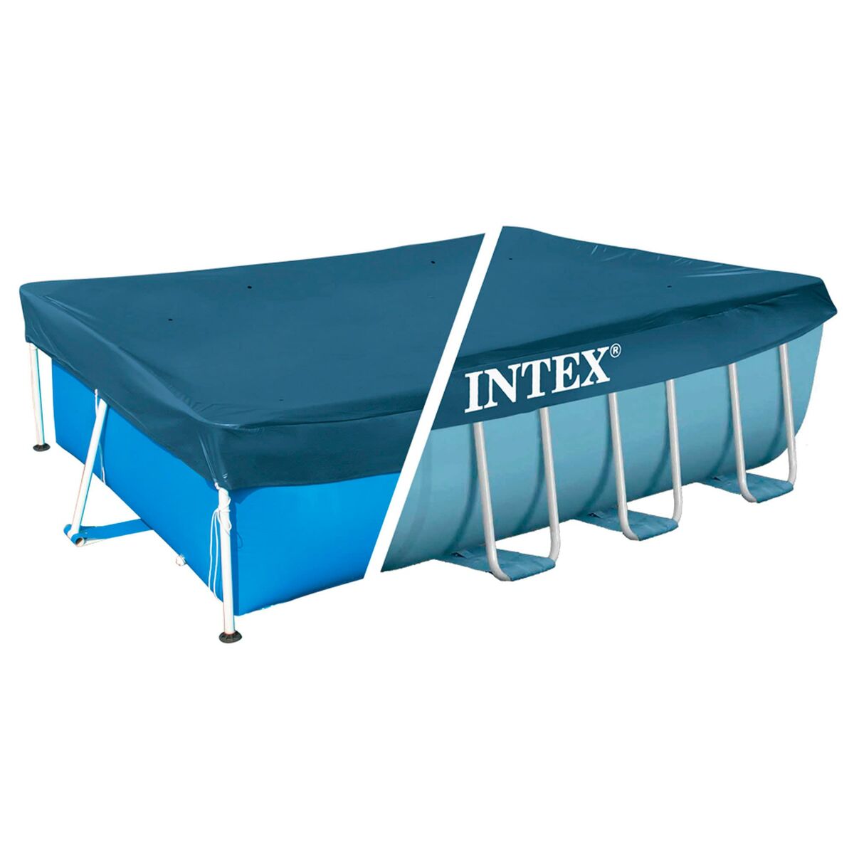 Swimming Pool Cover Intex 28037 4 x 2 m Blue Navy Blue