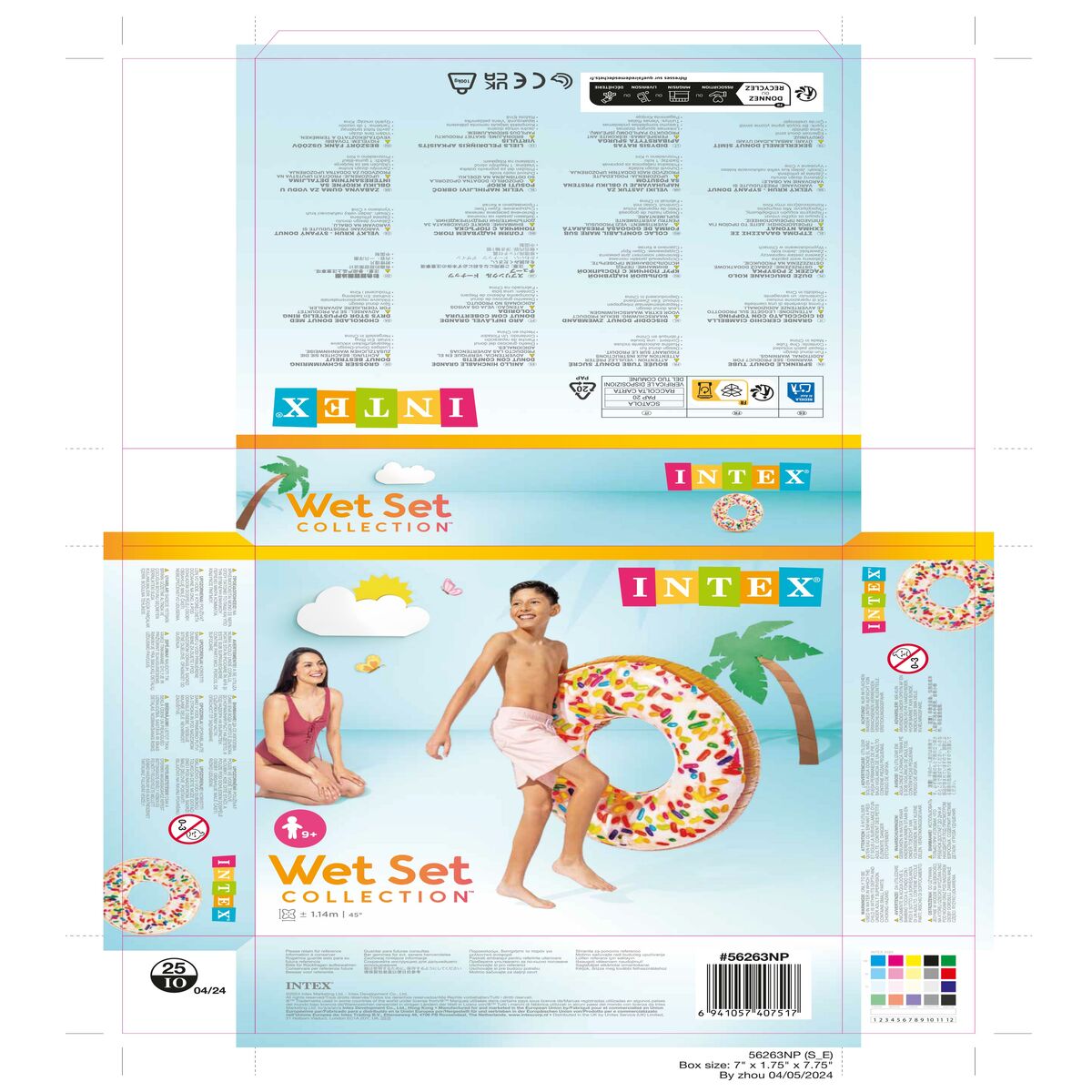 Inflatable Wheel Intex Donut White 99 x 25 cm