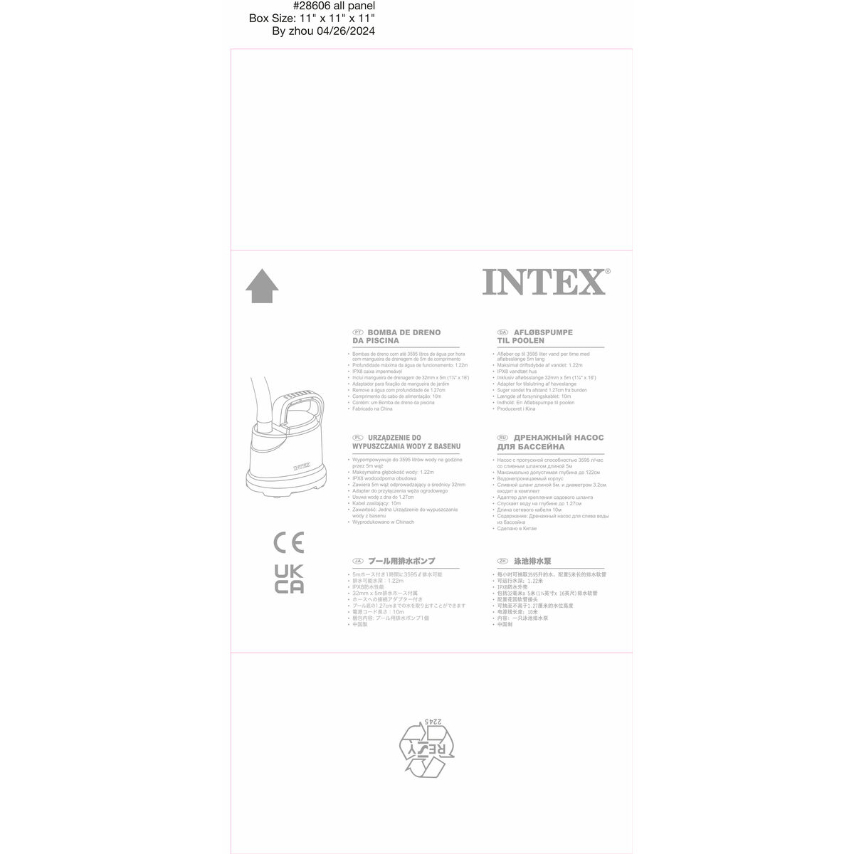 Bomb Intex 28606 220-240 V