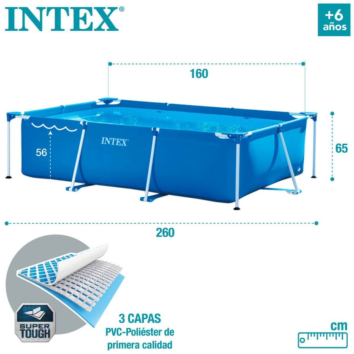 Removable pool Intex 28271NP 260 x 65 x 160 cm 2282 L