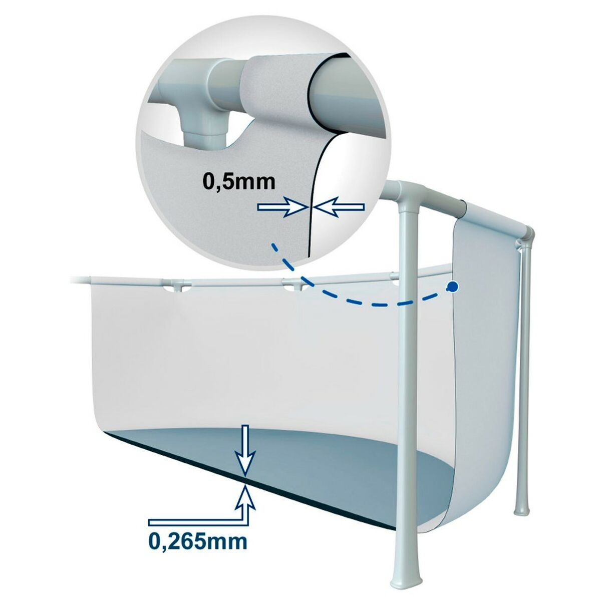 Removable pool Intex 26700NP 305 x 76 x 305 cm 4485 L