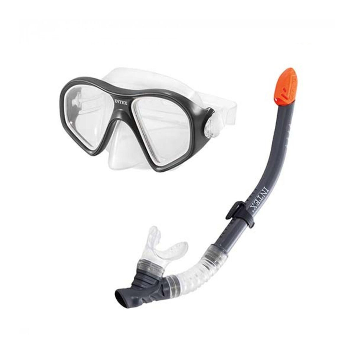 Snorkel Goggles and Tube Intex 55648 Yellow Black Snorkel Goggles and Tube Intex 55648 Yellow Black
