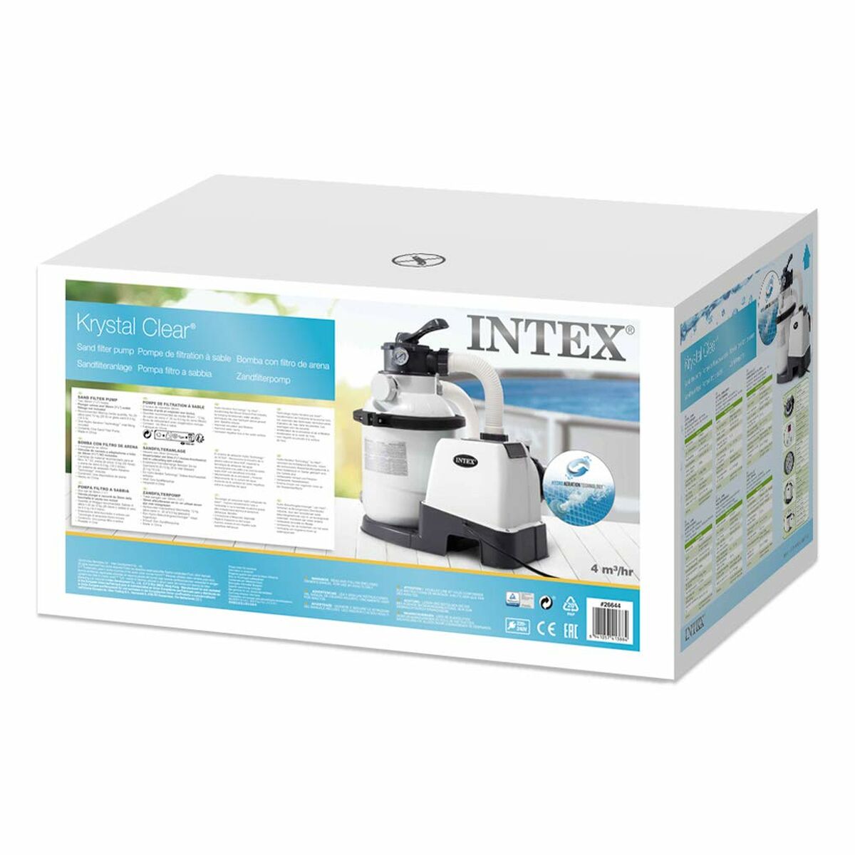 Treatment plant for swimming pool Intex Kristal Clear 29100 L (Refurbished A)