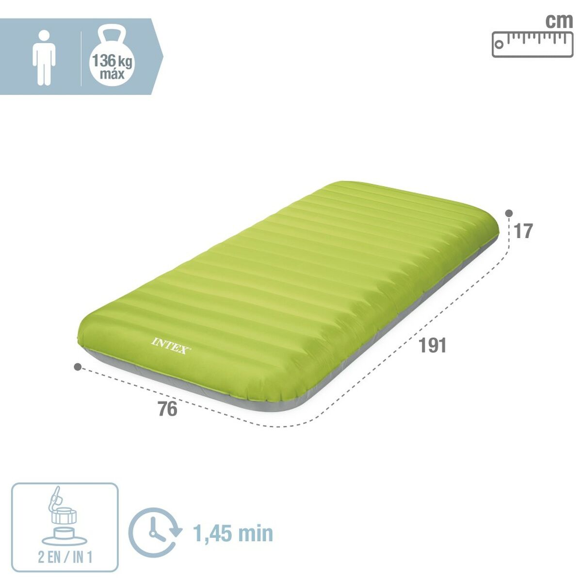 Air Bed Intex 76 x 11 x 191 cm