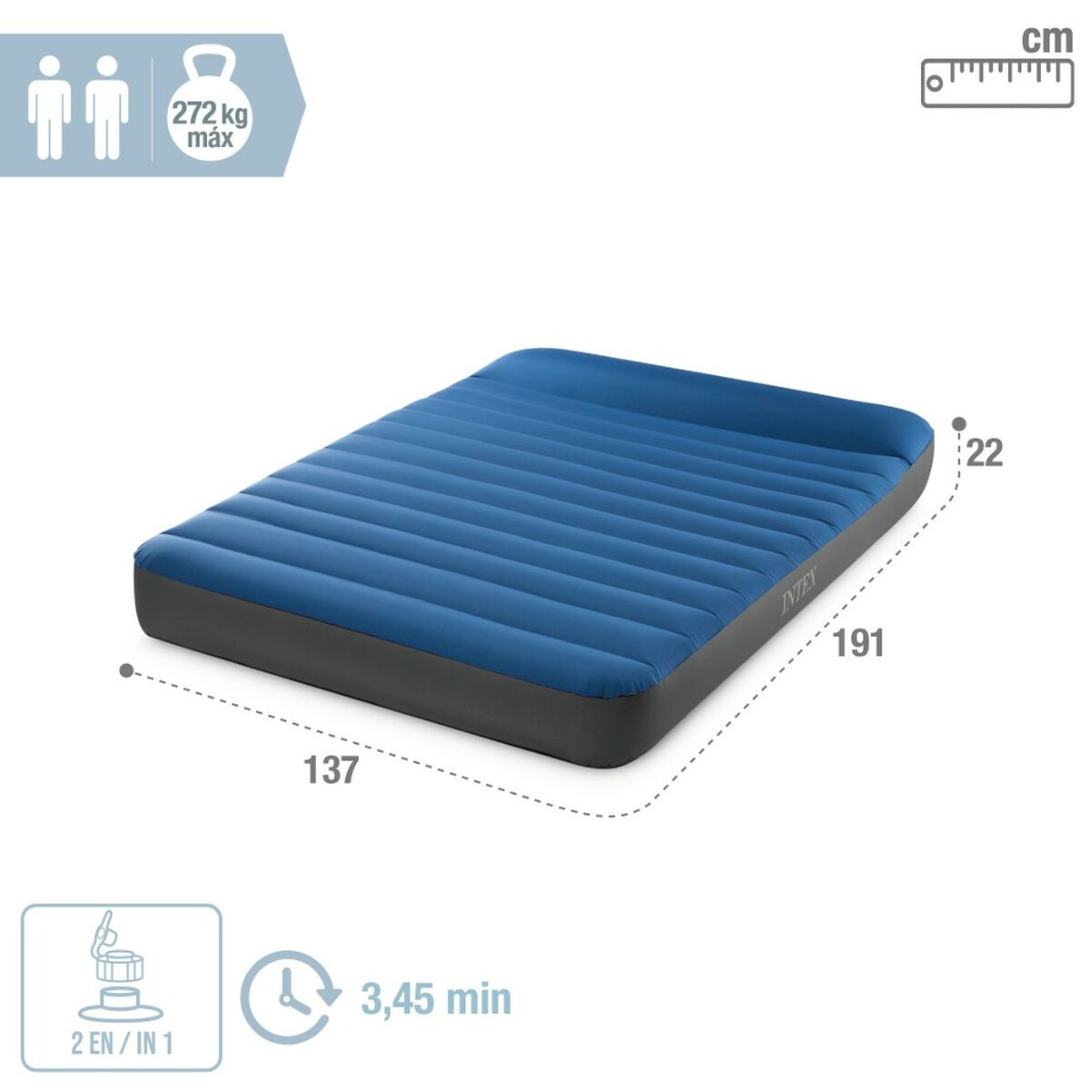 Air Bed Intex 137 x 22 x 191 cm
