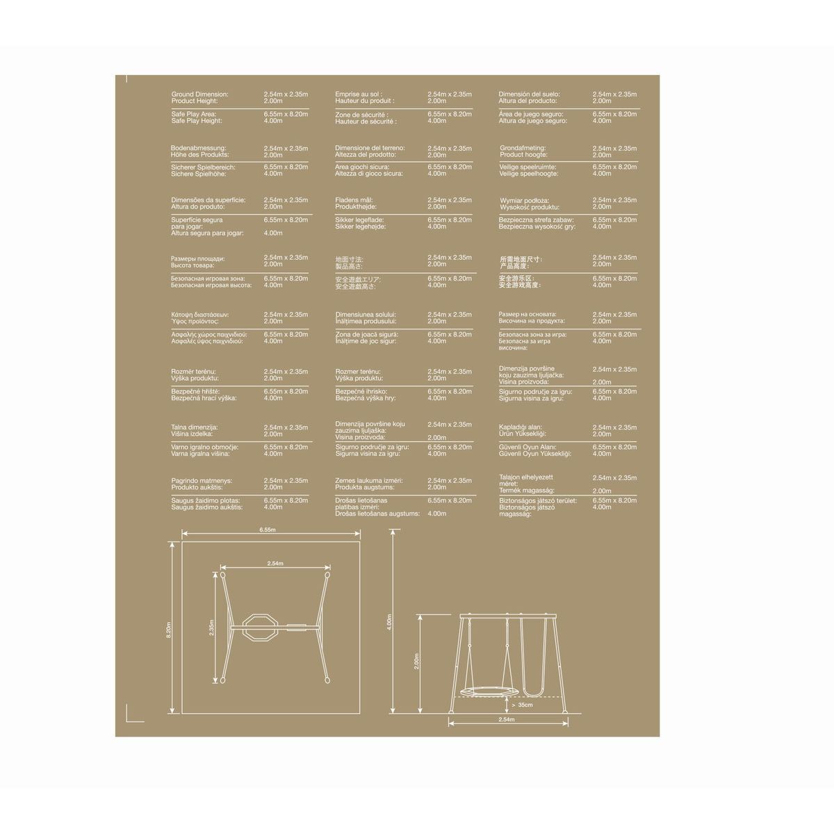 Swing Intex 254 x 200 x 235 cm