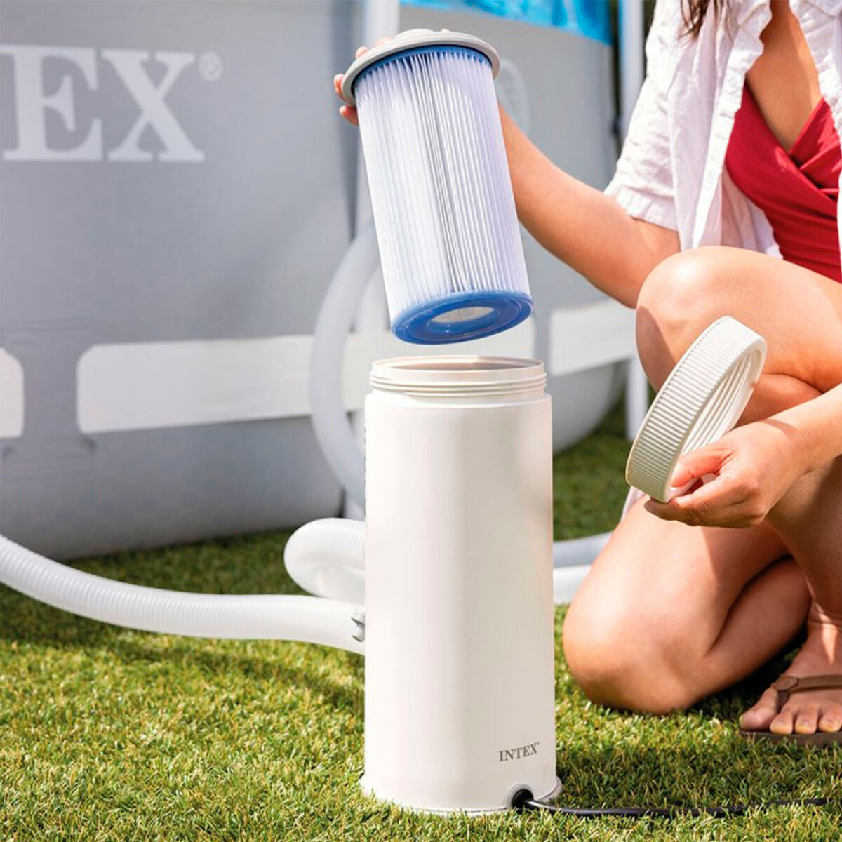 Treatment plant for swimming pool Intex