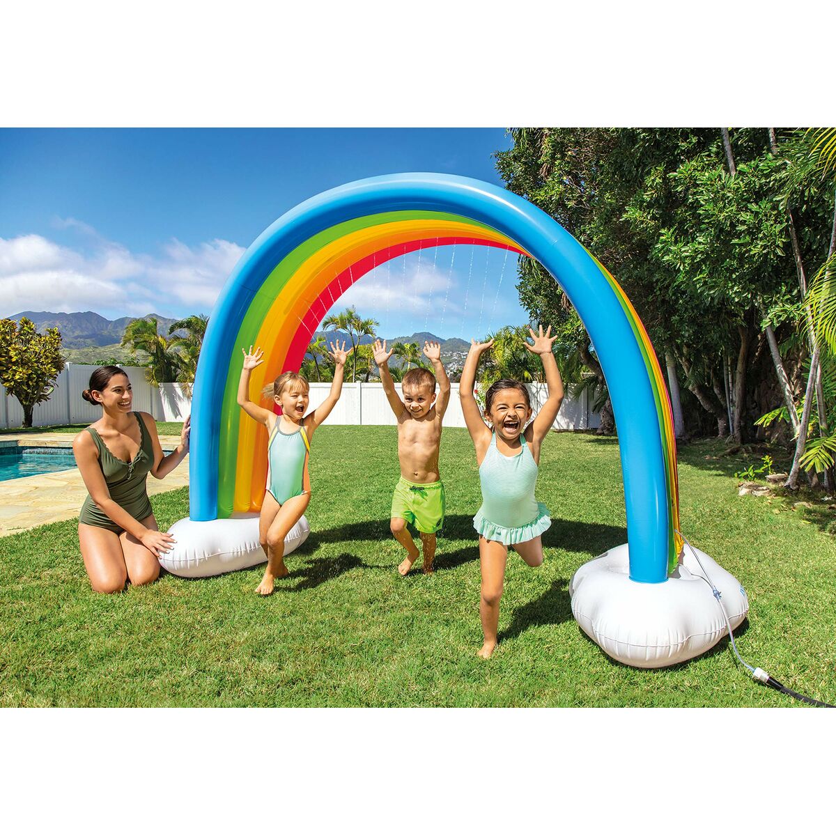 Water Sprinkler and Sprayer Toy Intex Rainbow 300 x 109 x 180 cm PVC