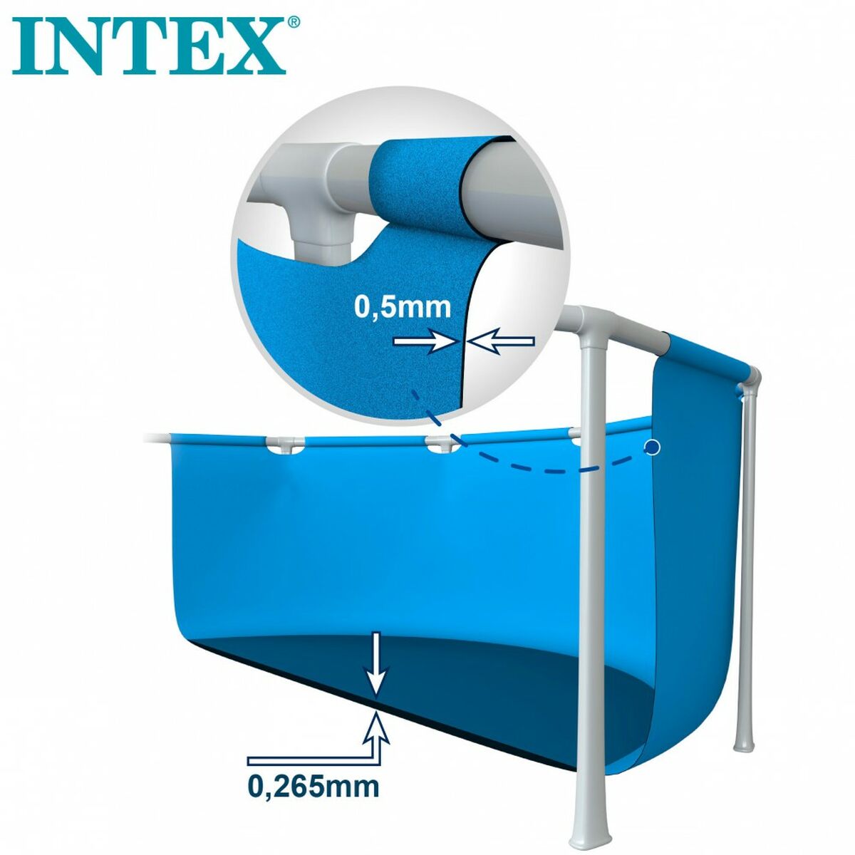 Removable pool Intex 28205NP 244 x 51 x 244 cm 1828 L