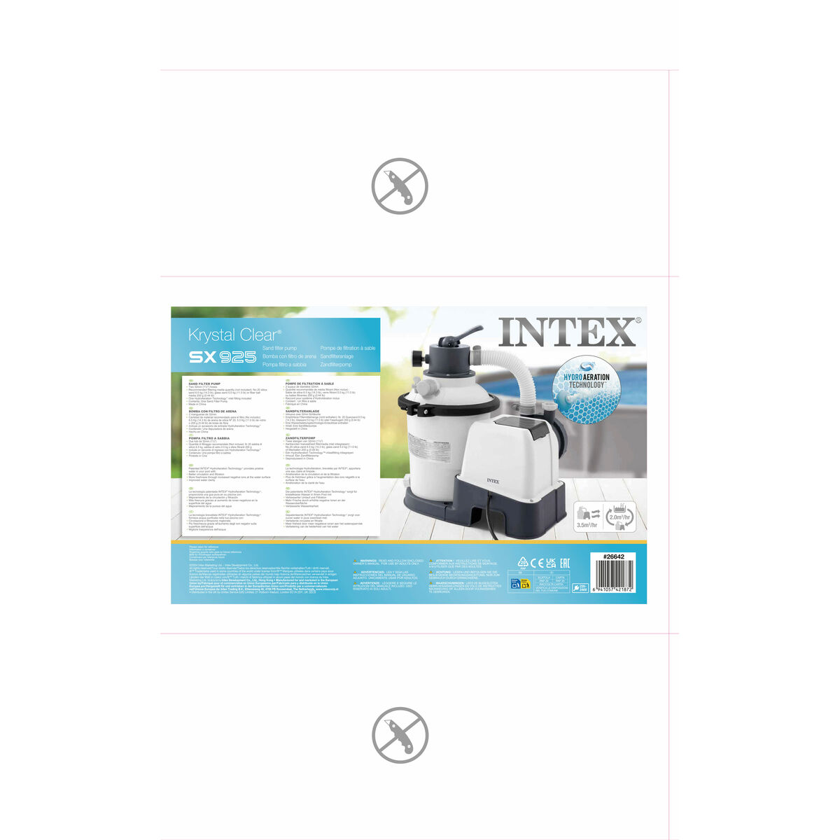 Treatment plant for swimming pool Intex SX925