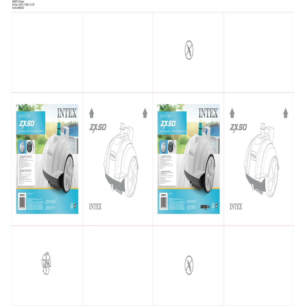 Automatic Pool Cleaners Intex Zx50 56,5 x 40 x 33 cm