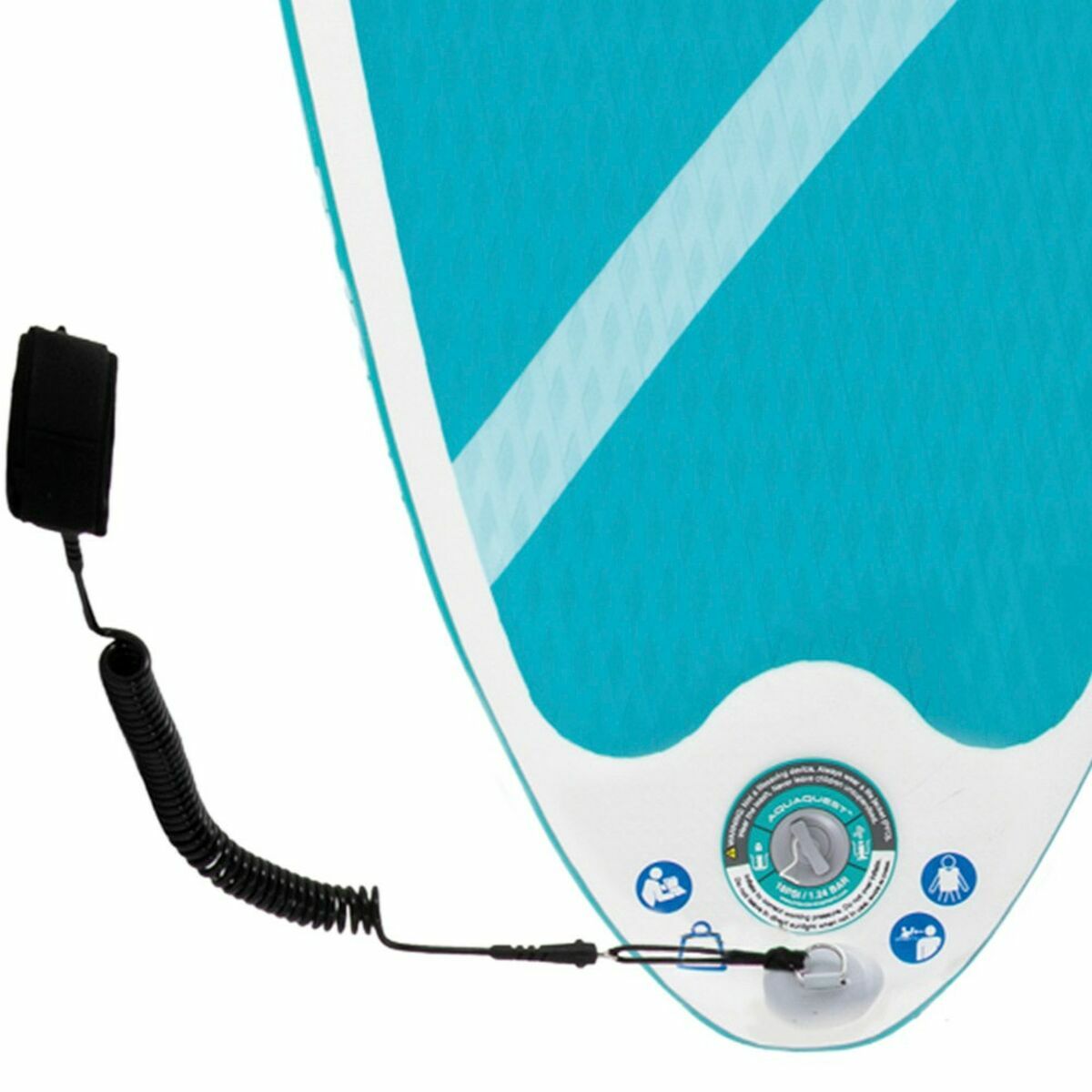 Inflatable Paddle Surf Board with Accessories Intex Aqua Quest Blue White