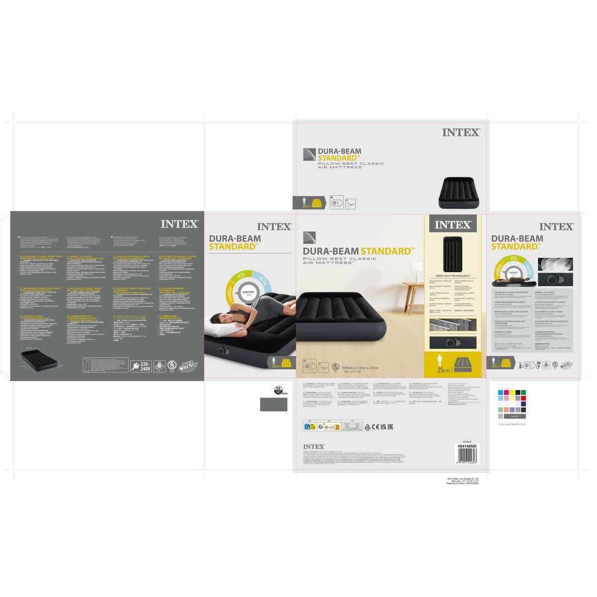 Air Bed Intex STANDARD PILLOW REST CLASSIC 99 x 25 x 191 cm