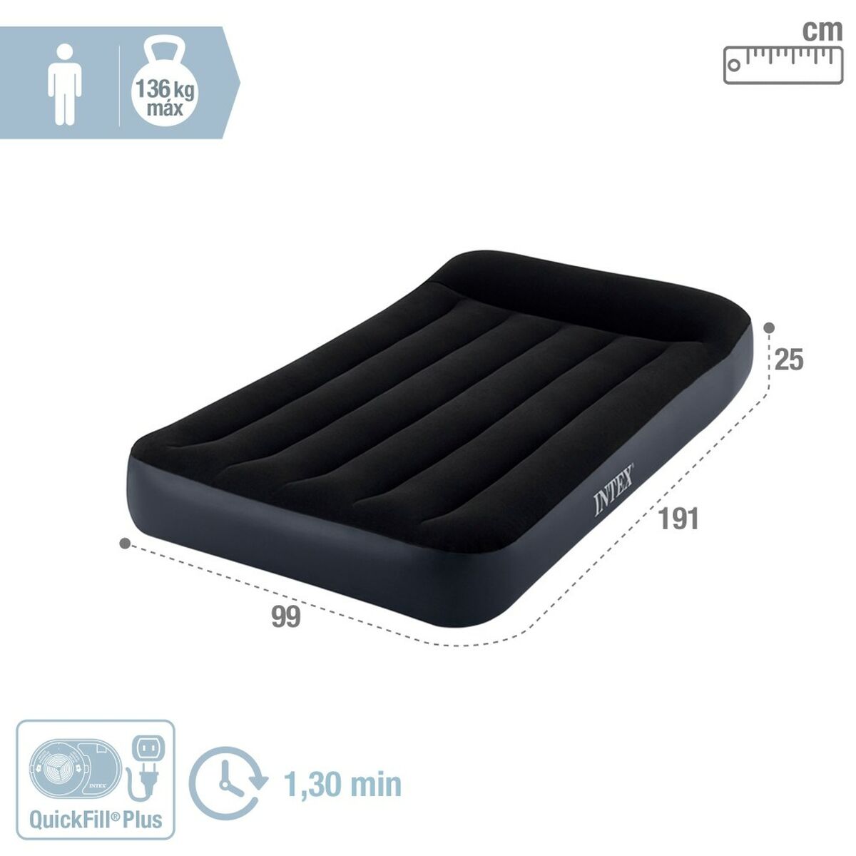 Air Bed Intex STANDARD PILLOW REST CLASSIC 99 x 25 x 191 cm