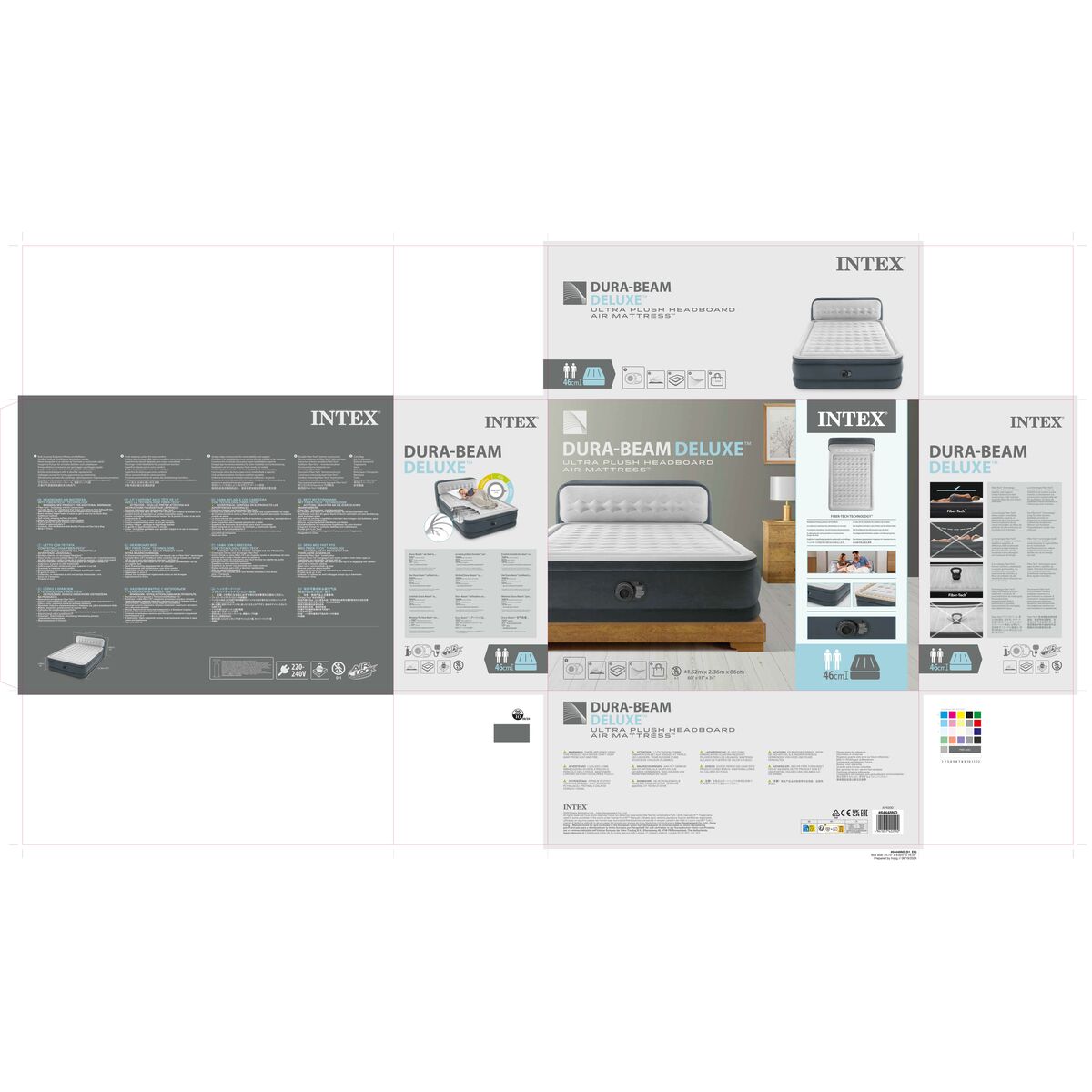 Inflatable Mattress Intex Beam Deluxe Ultra Plush 152 x 46 x 236 cm