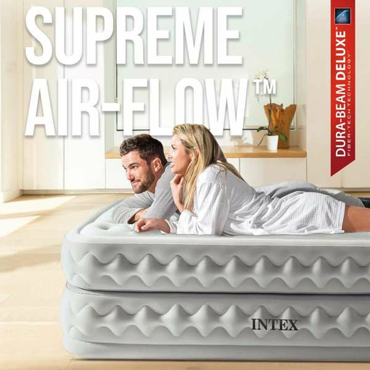 Inflatable Mattress Intex 152 x 203 x 51 cm 272 kg
