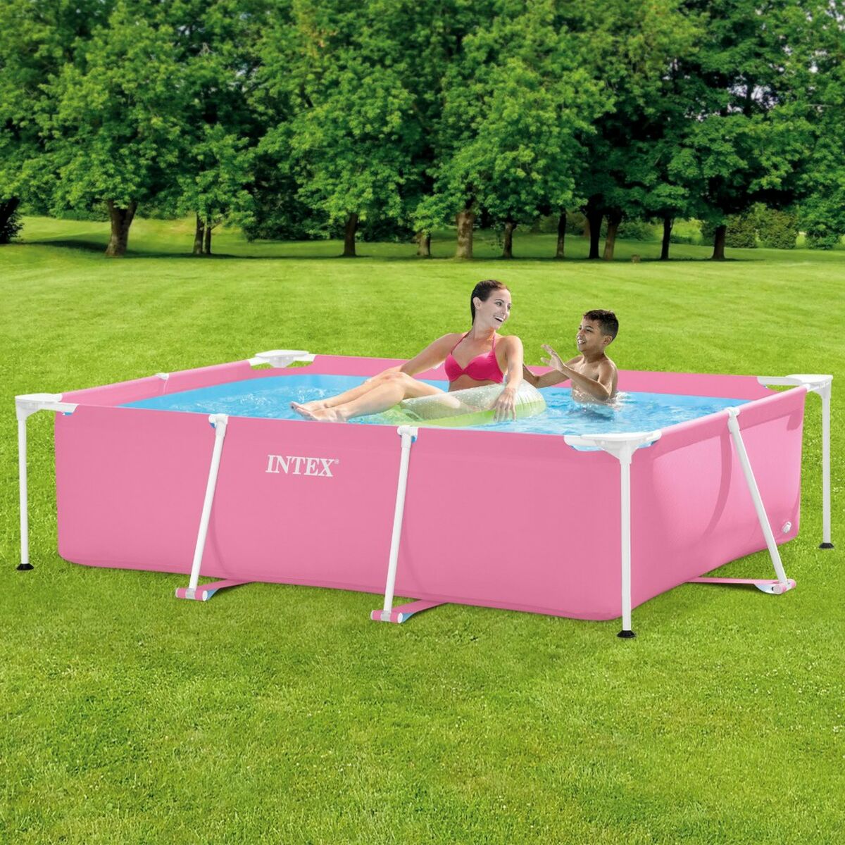 Removable pool Intex Small Frame Familiar 28266NP 220 x 60 x 150 cm Pink