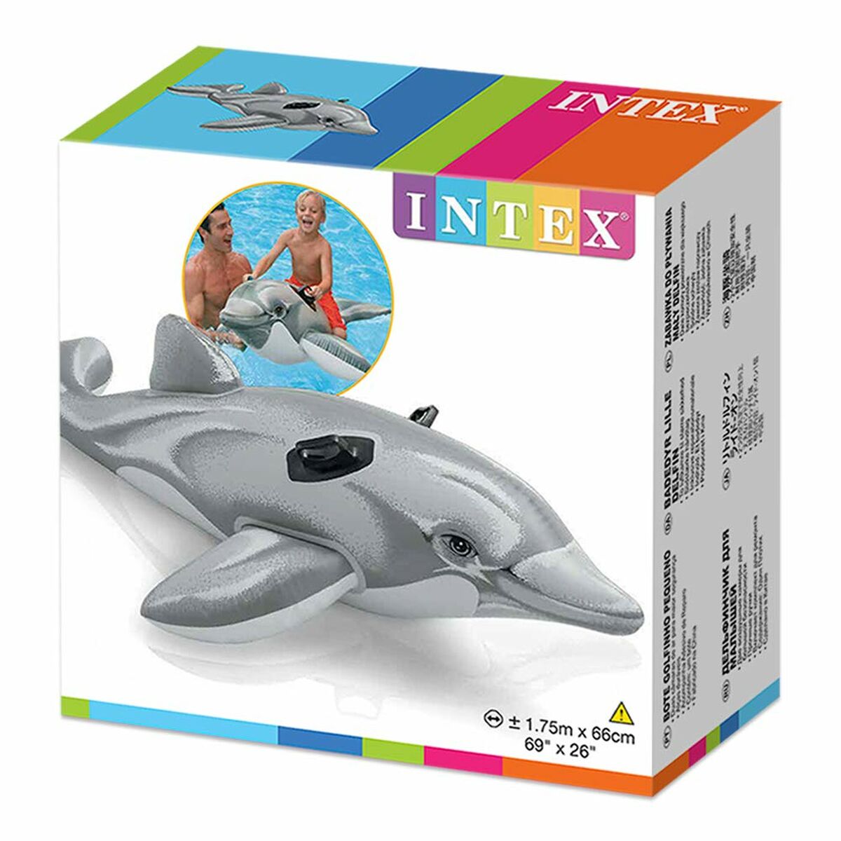 Inflatable pool figure Intex Lil’ Dolphin Ride-On