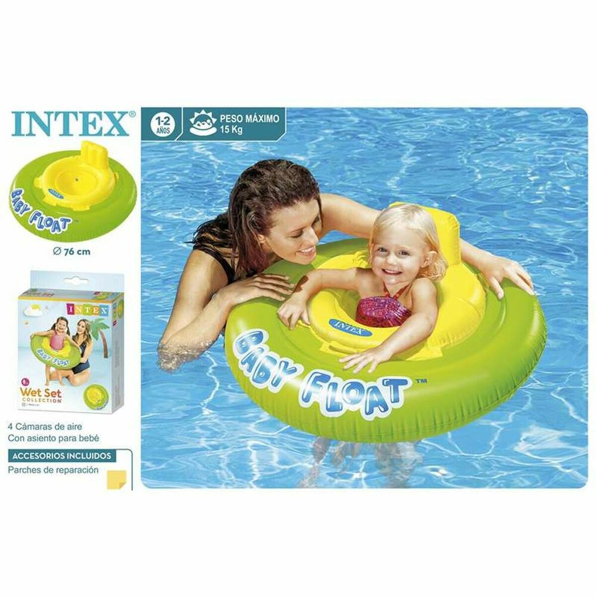 Inflatable Float Intex 56588EP 76 cm Orange Inflatable Float Intex 56588EP 76 cm Orange
