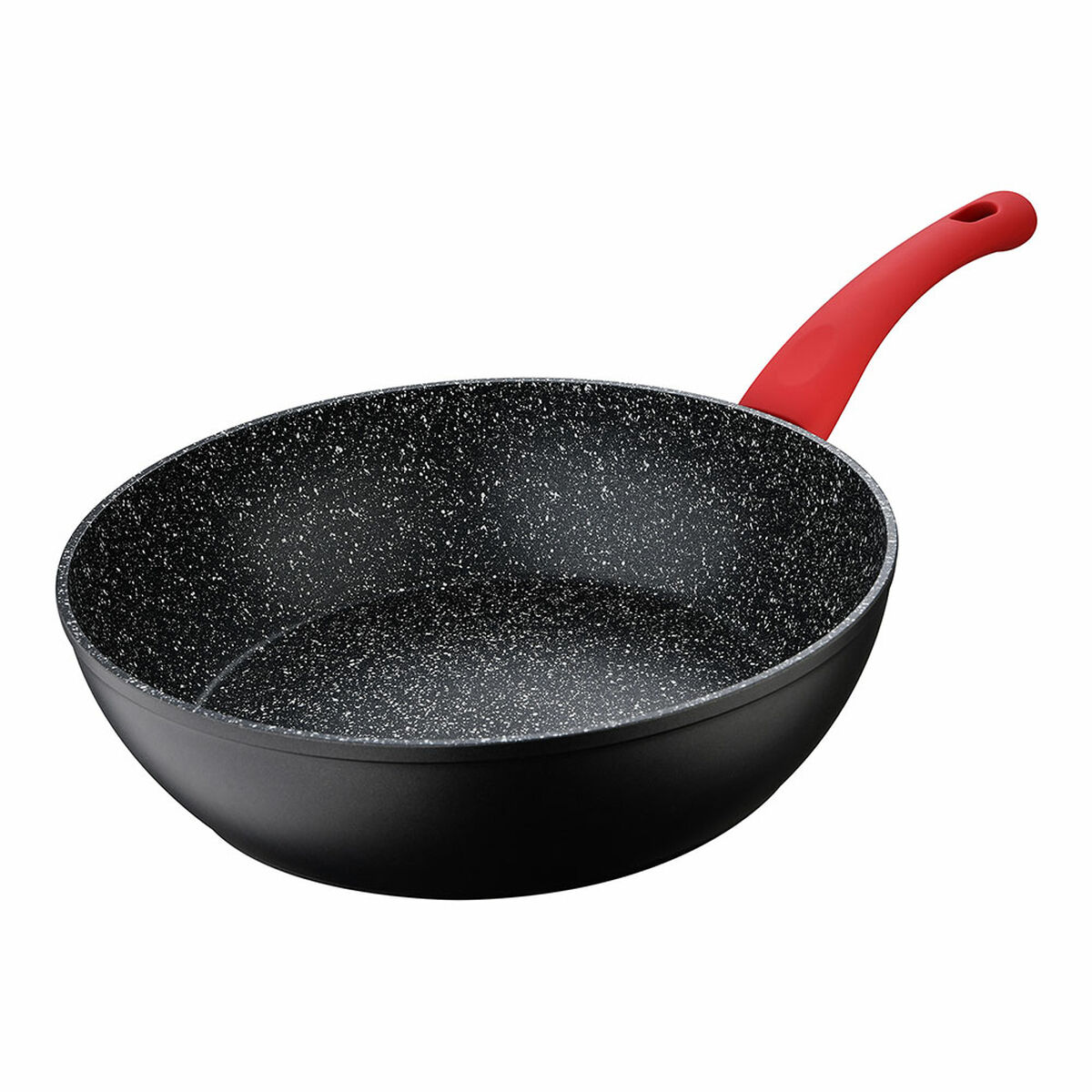 Wok Pan San Ignacio Toledo SG-6252 Ø 28 cm Black Aluminium Wok Pan San Ignacio Toledo SG-6252 Ø 28 cm Black Aluminium