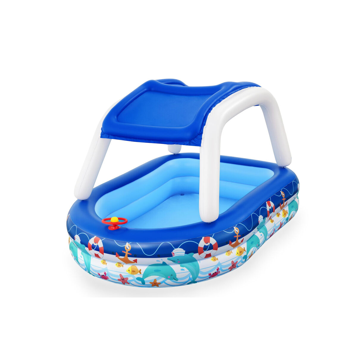 Inflatable Paddling Pool for Children Bestway Multicolour 213 x 155 x 132 cm 175 x 262 x 51 cm Ship