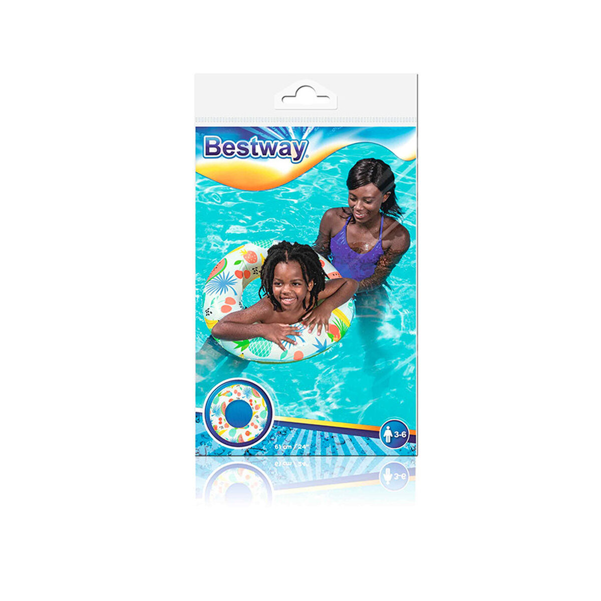 Inflatable Float Bestway Multicolour 53 x 53 x 12 cm