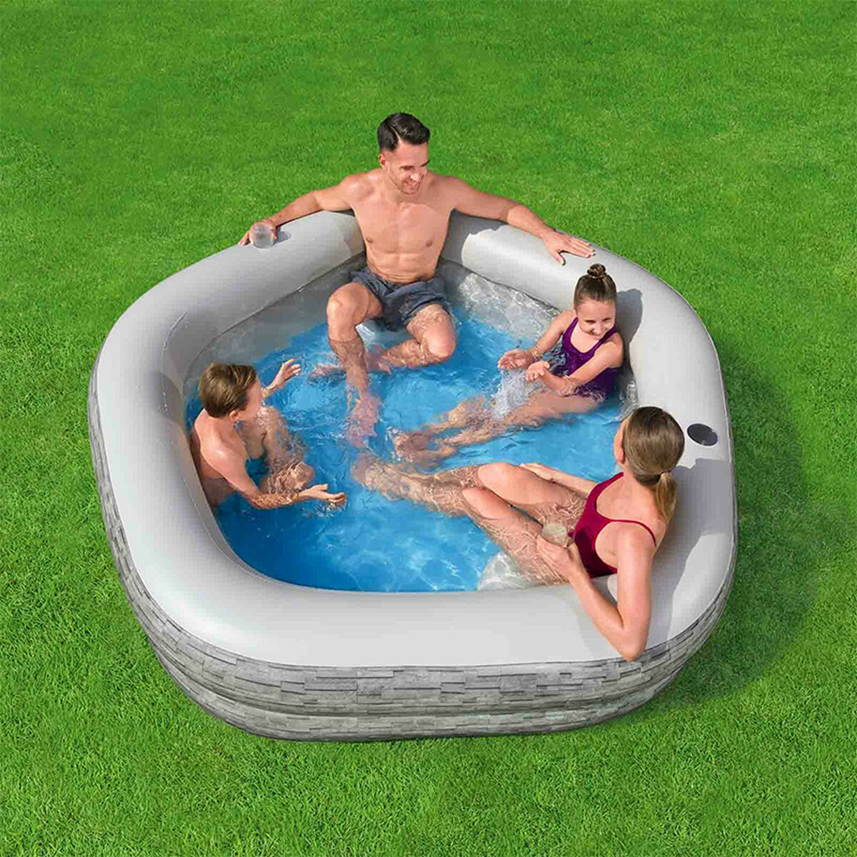 Inflatable pool Bestway 213 x 206 x 53 cm Blue (Refurbished A)