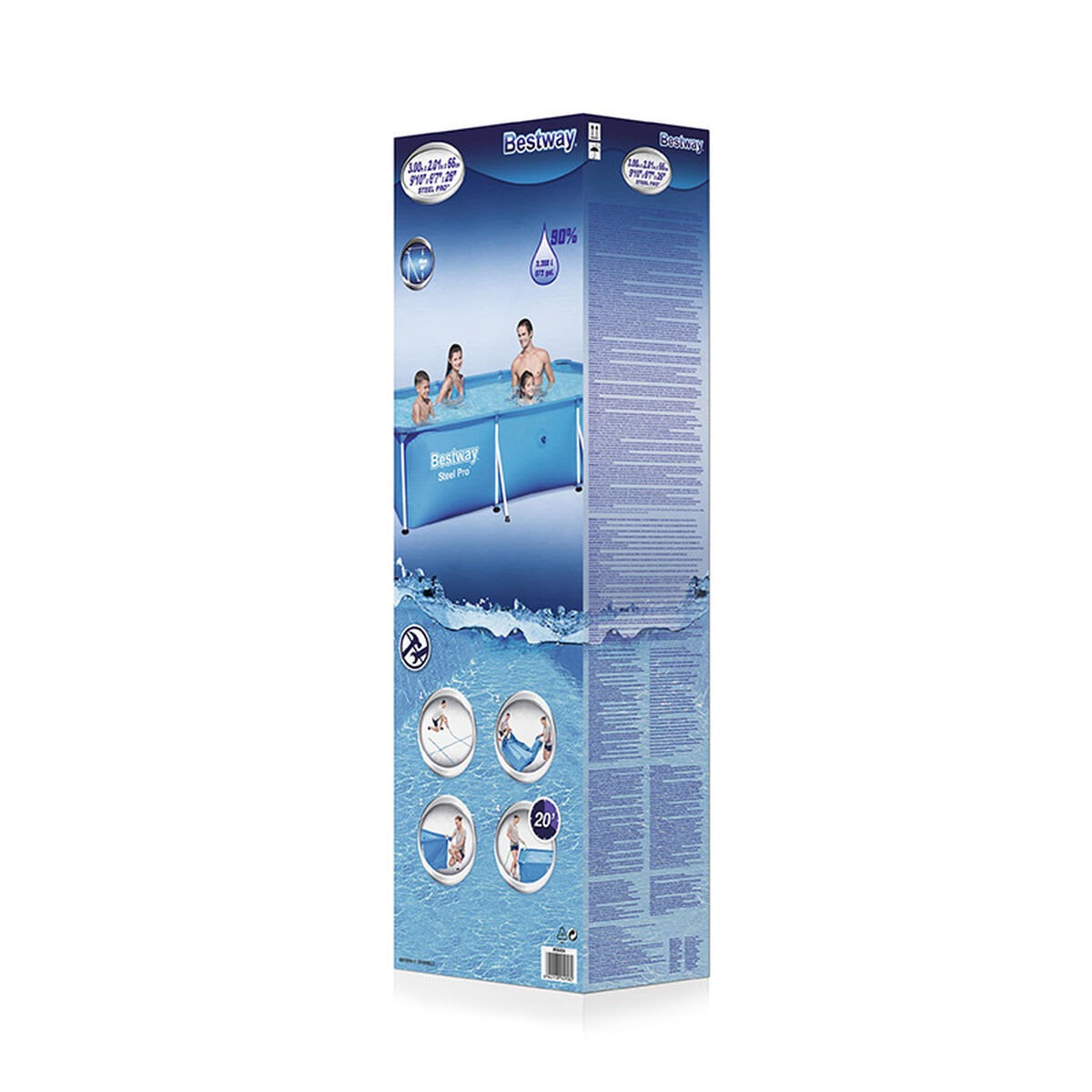 Removable pool Bestway 300 x 201 x 66 cm 201 x 300 x 66 cm