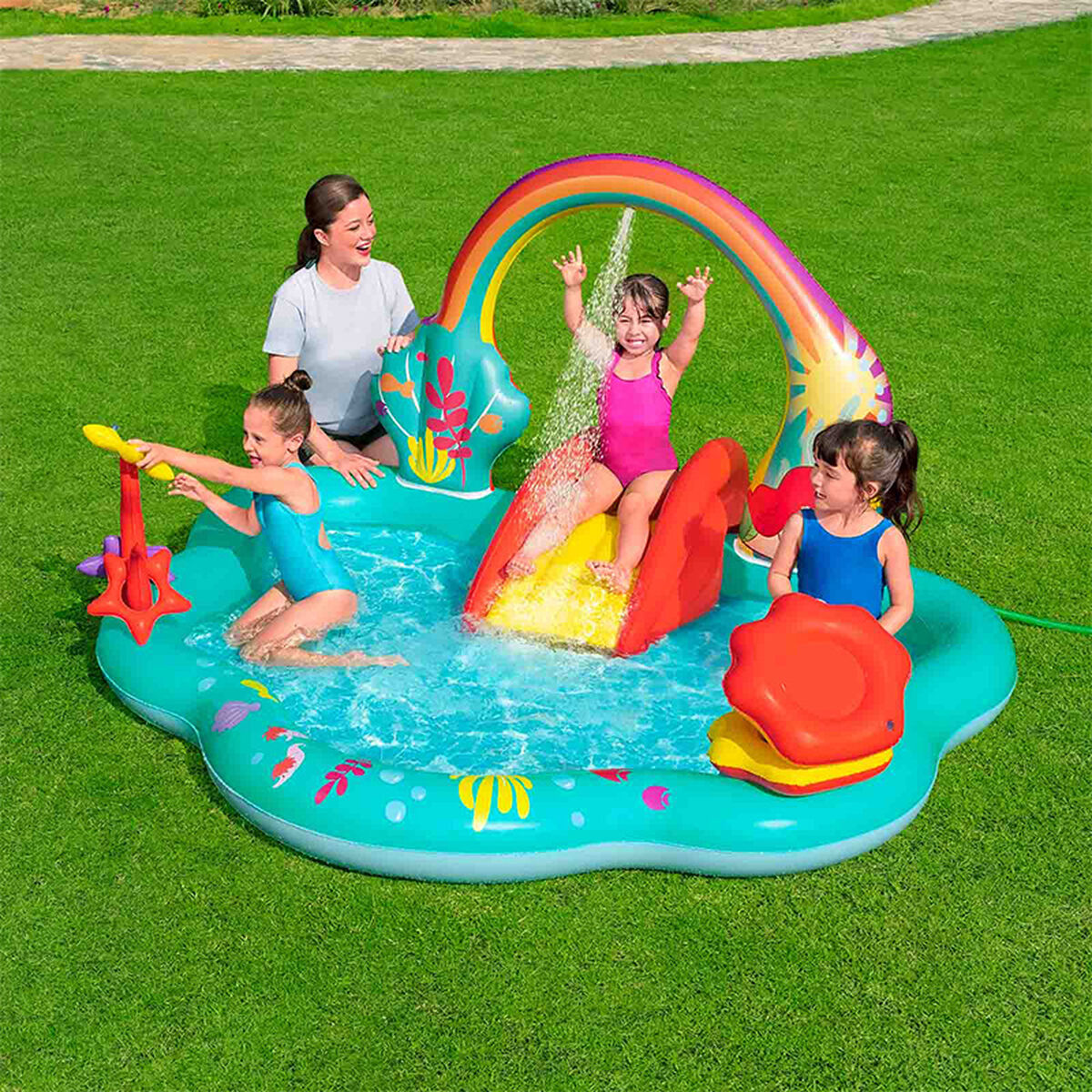 Children’s pool Bestway 221 x 193 x 117 cm Playground