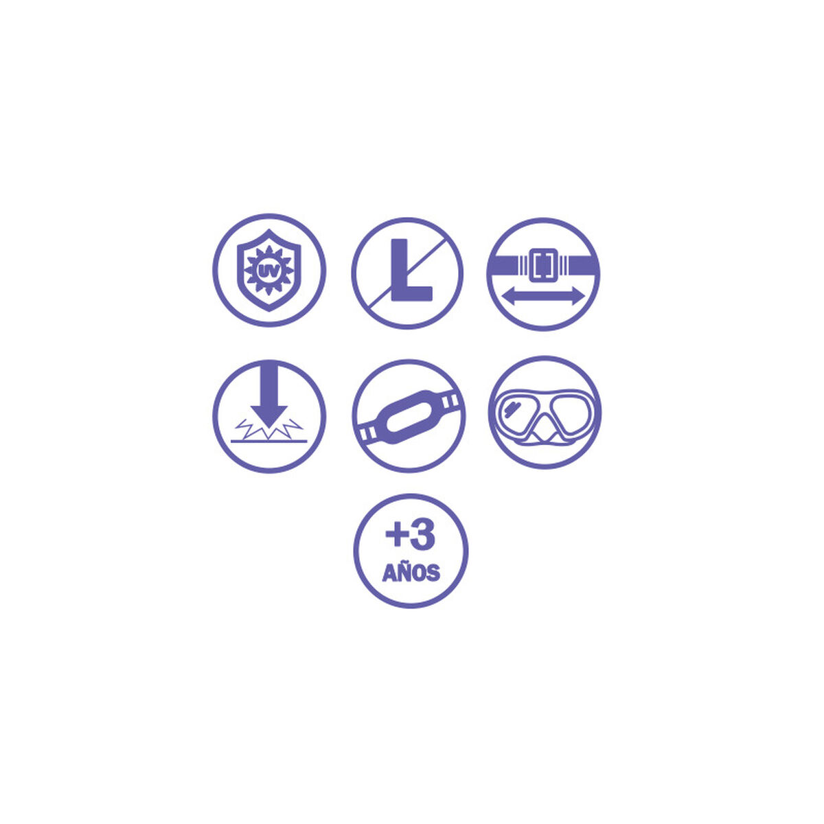 Children’s Swimming Goggles Bestway Green Multicolour