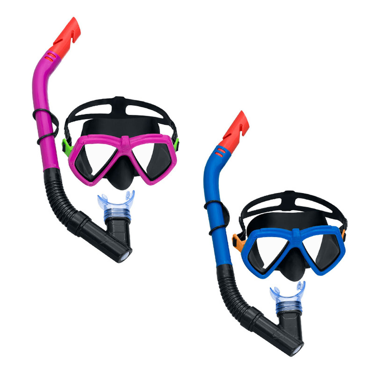 Snorkel Goggles and Tube for Children Bestway Blue Fuchsia (1 Unit) Snorkel Goggles and Tube for Children Bestway Blue Fuchsia (1 Unit)