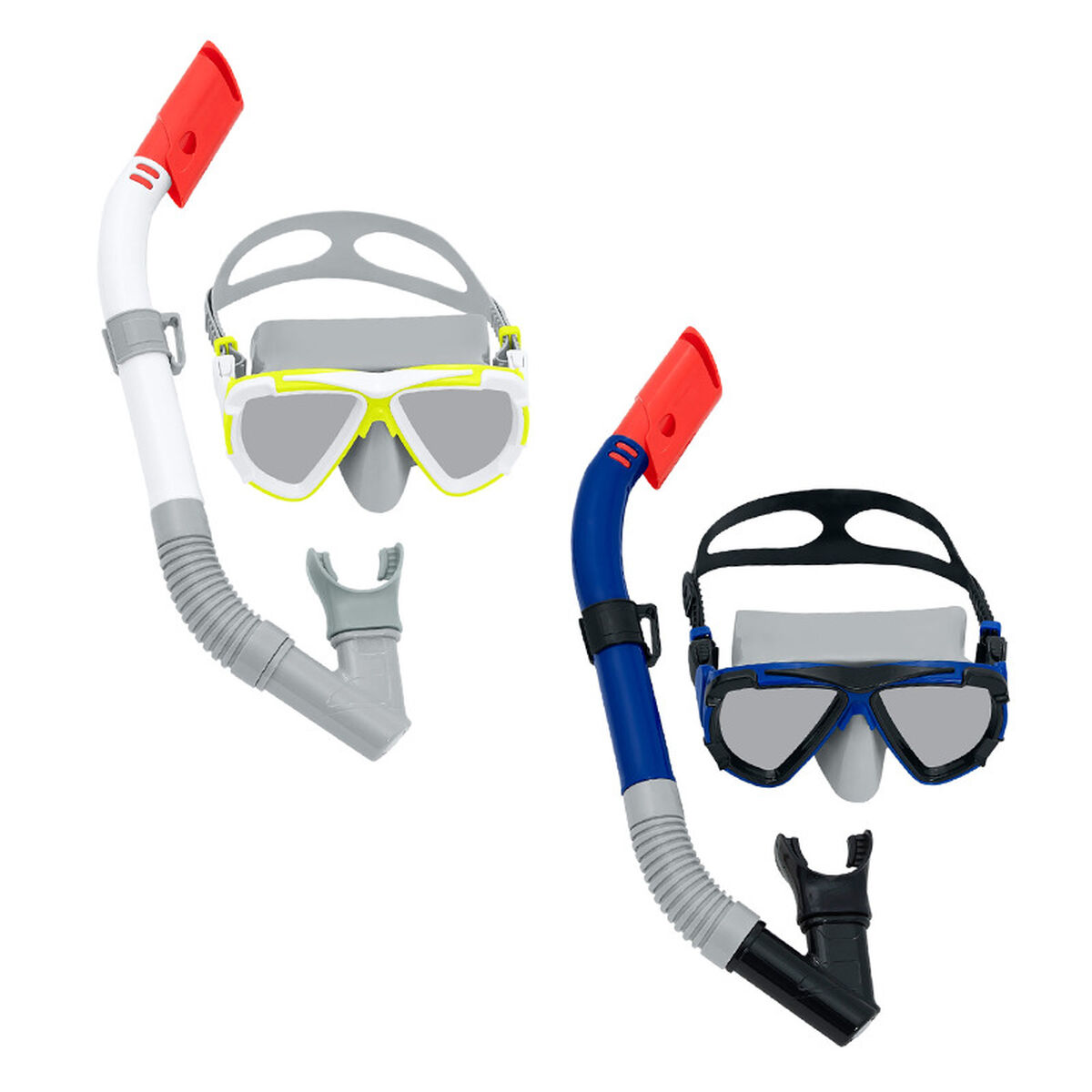 Snorkel Goggles and Tube Bestway White Dark blue Adult (1 Unit) Snorkel Goggles and Tube Bestway White Dark blue Adult (1 Unit)