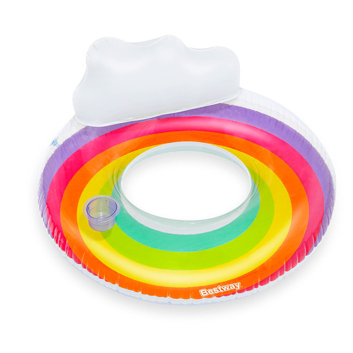 Inflatable Wheel Bestway Multicolour Rainbow Ø 107 cm Inflatable Wheel Bestway Multicolour Rainbow Ø 107 cm