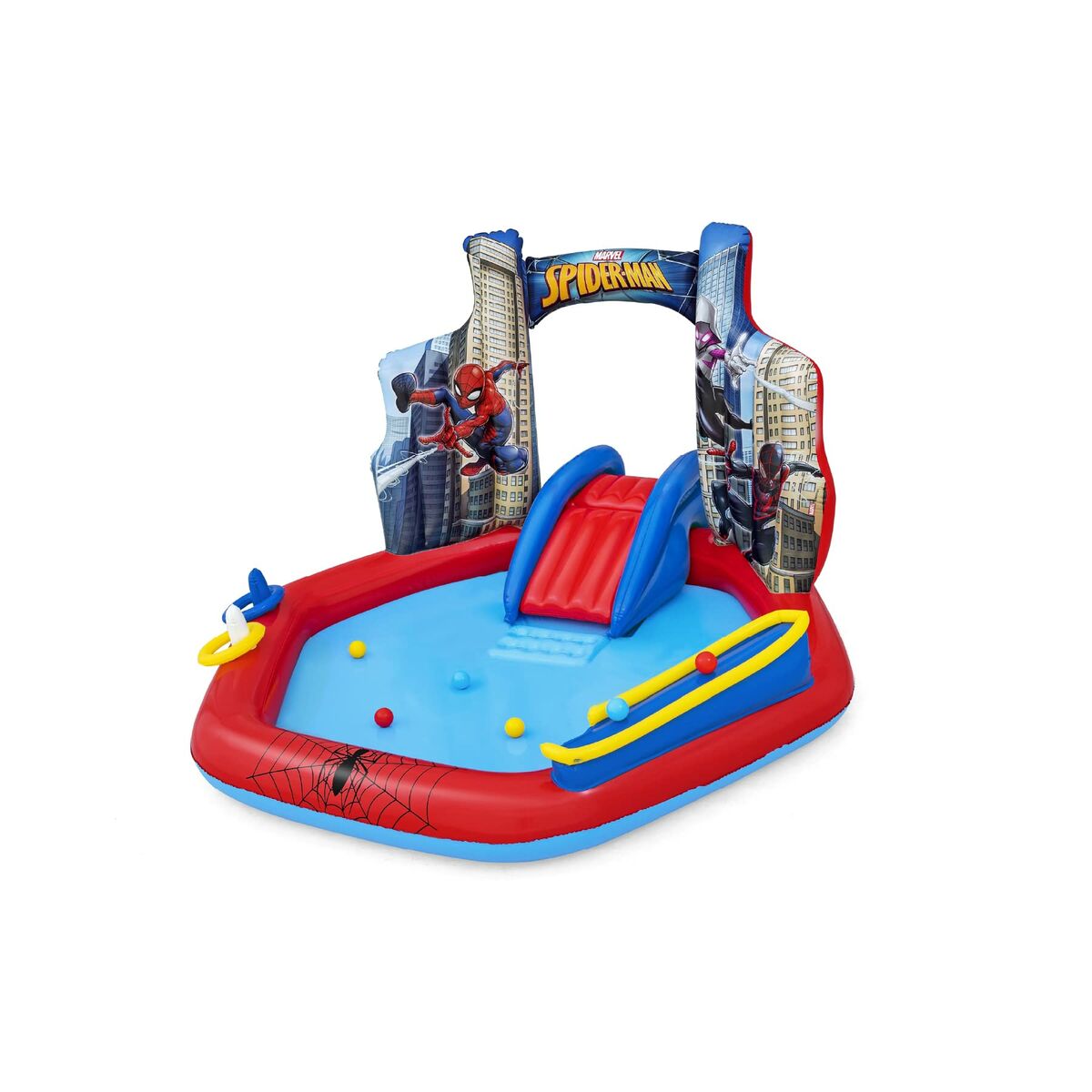 Children’s pool Bestway Spiderman 211 x 206 x 127 cm Playground