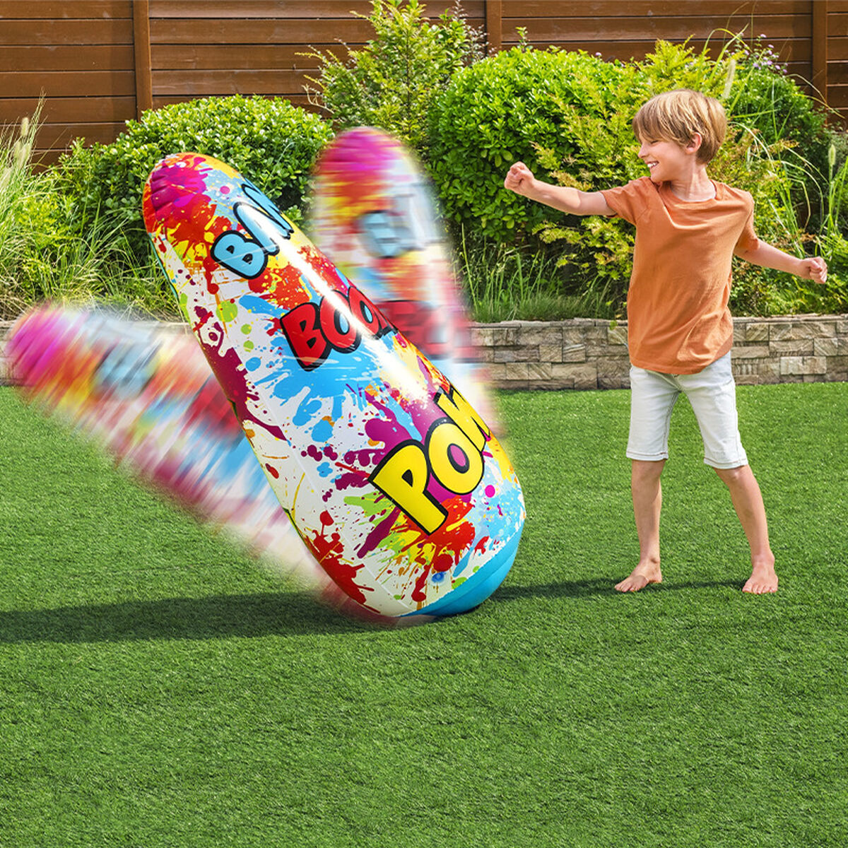 Children’s Inflatable Boxing Punchbag with Stand Bestway Comics 119 cm