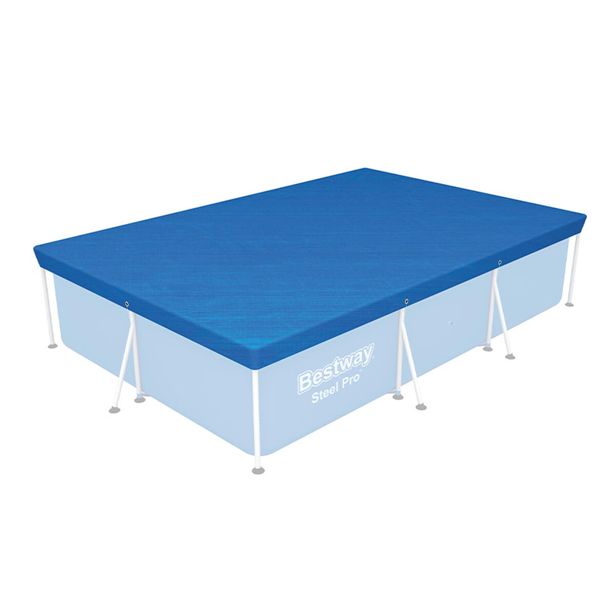 Swimming Pool Cover Bestway Blue 300 x 201 x 66 cm Swimming Pool Cover Bestway Blue 300 x 201 x 66 cm