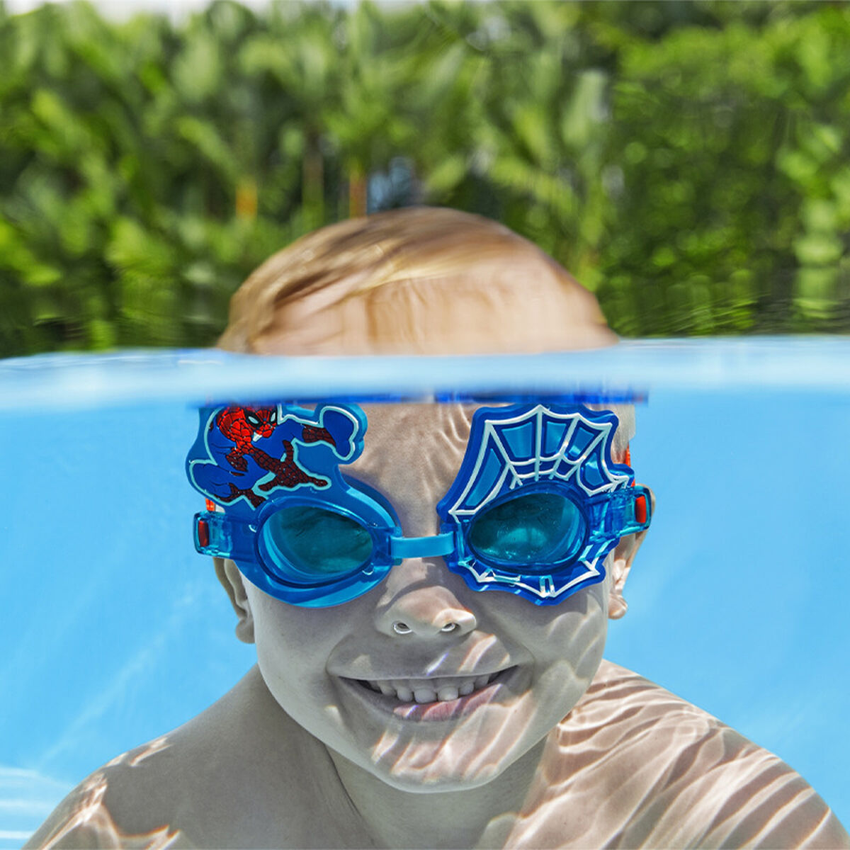 Children’s Swimming Goggles Bestway Blue Spiderman (1 Unit)