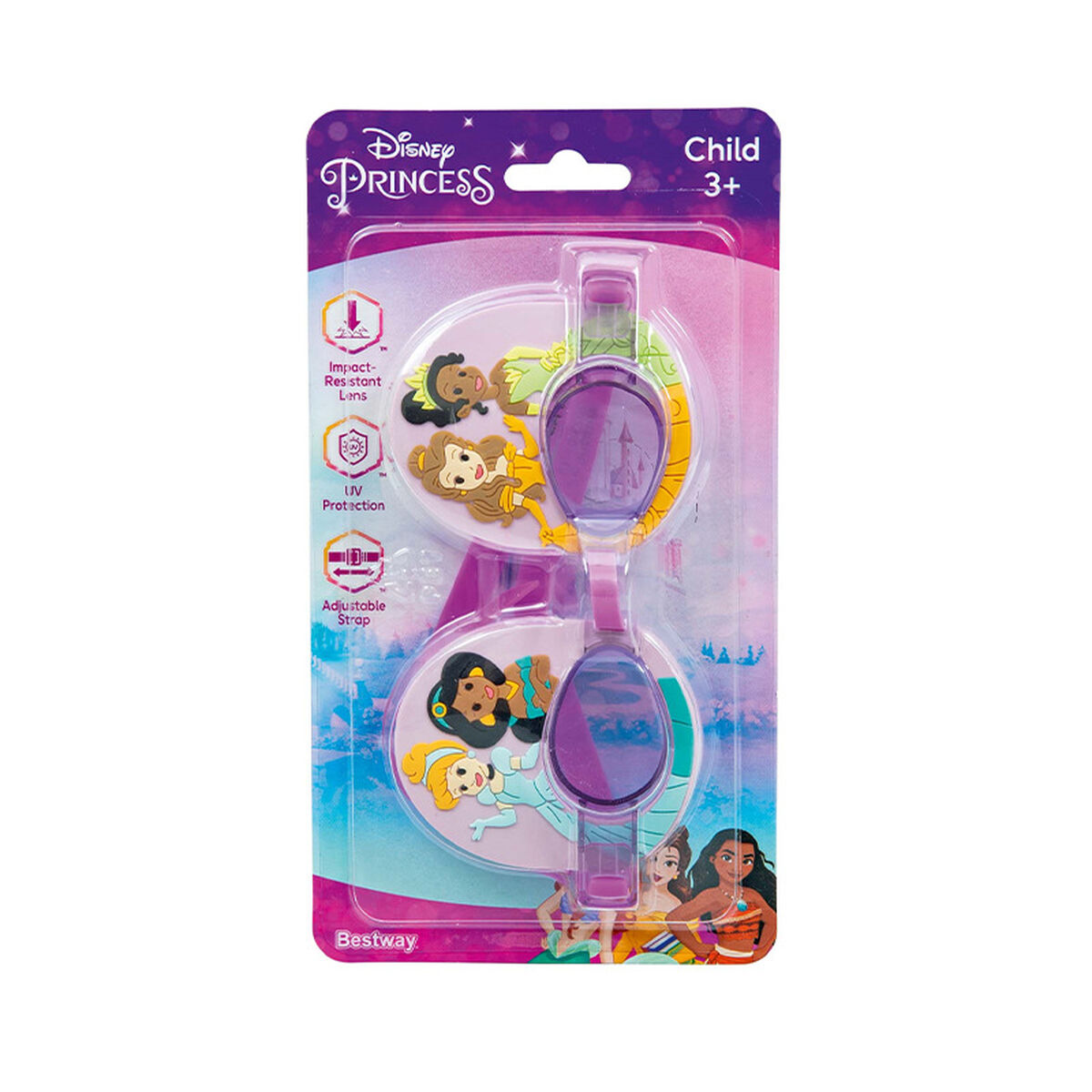Children’s Swimming Goggles Bestway Green Disney Princesses