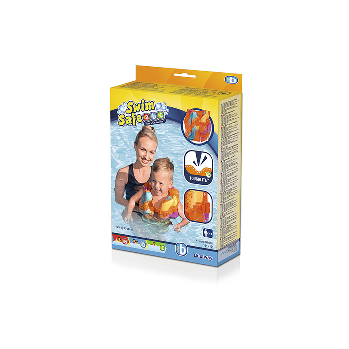 Bestway Inflatable Vest Baby Safety 41×30 cm 3-6 Years Beach Pool 32272