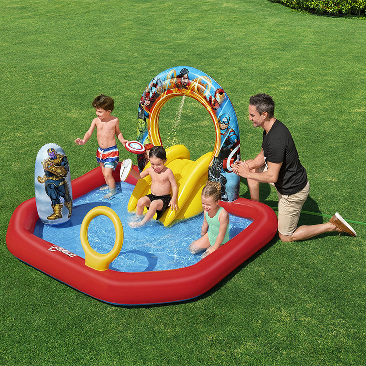 Children’s pool Bestway The Avengers 211 x 198 x 125 cm Playground