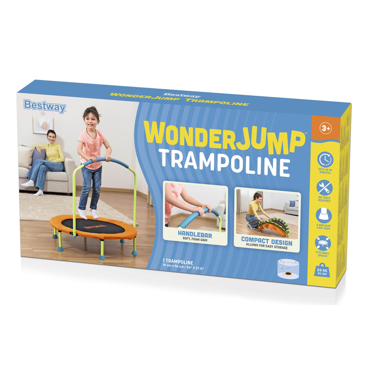 Bestway Kids Trampoline 91×96 cm +3 Years Garden 59100
