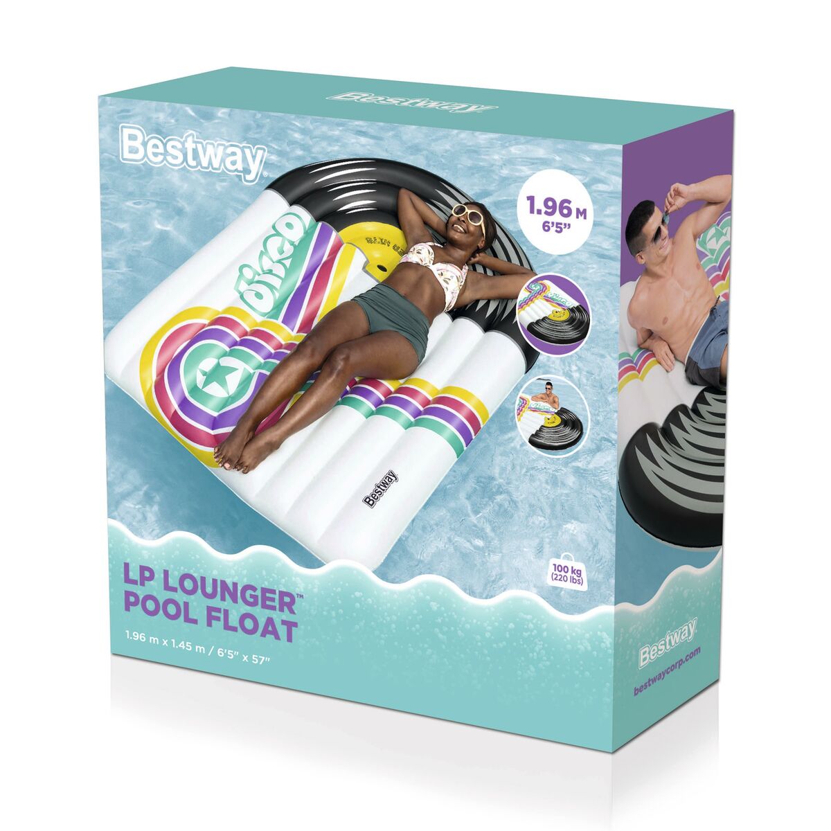 Bestway Inflatable Mattress Disco 196×145 cm Beach & Pool 43837