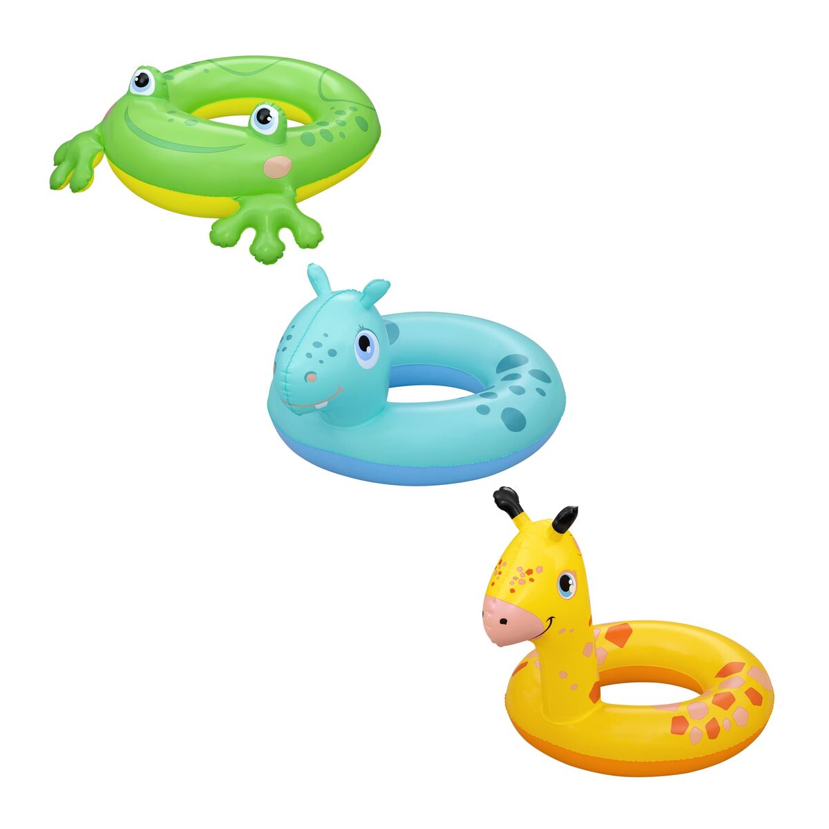 Bestway Inflatable Animal Float Assorted 64×60/68×66/73.5×66 cm 3-6 Years Beach Pool