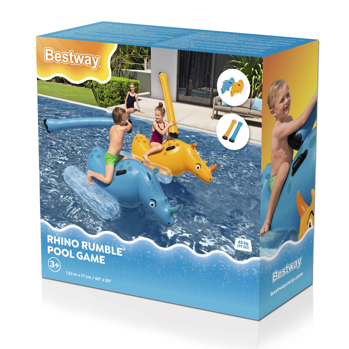 Bestway Inflatable Game Rhinoceros Fight 153×77 cm +3 Years Pool 41522