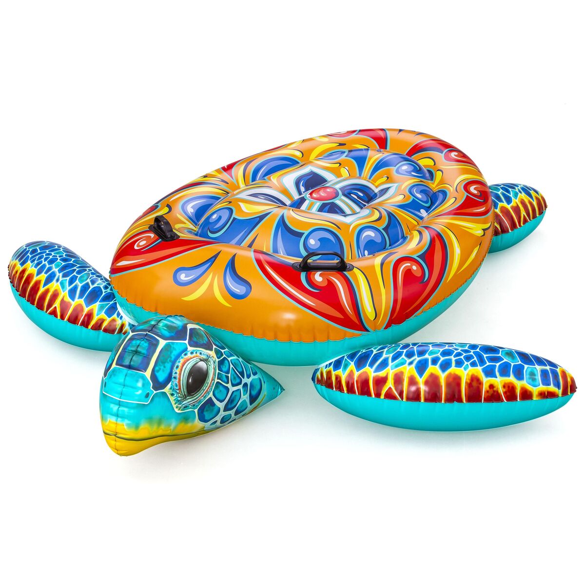 Bestway Inflatable Turtle 183×173 cm with Handles +3 Years Beach Pool 41523