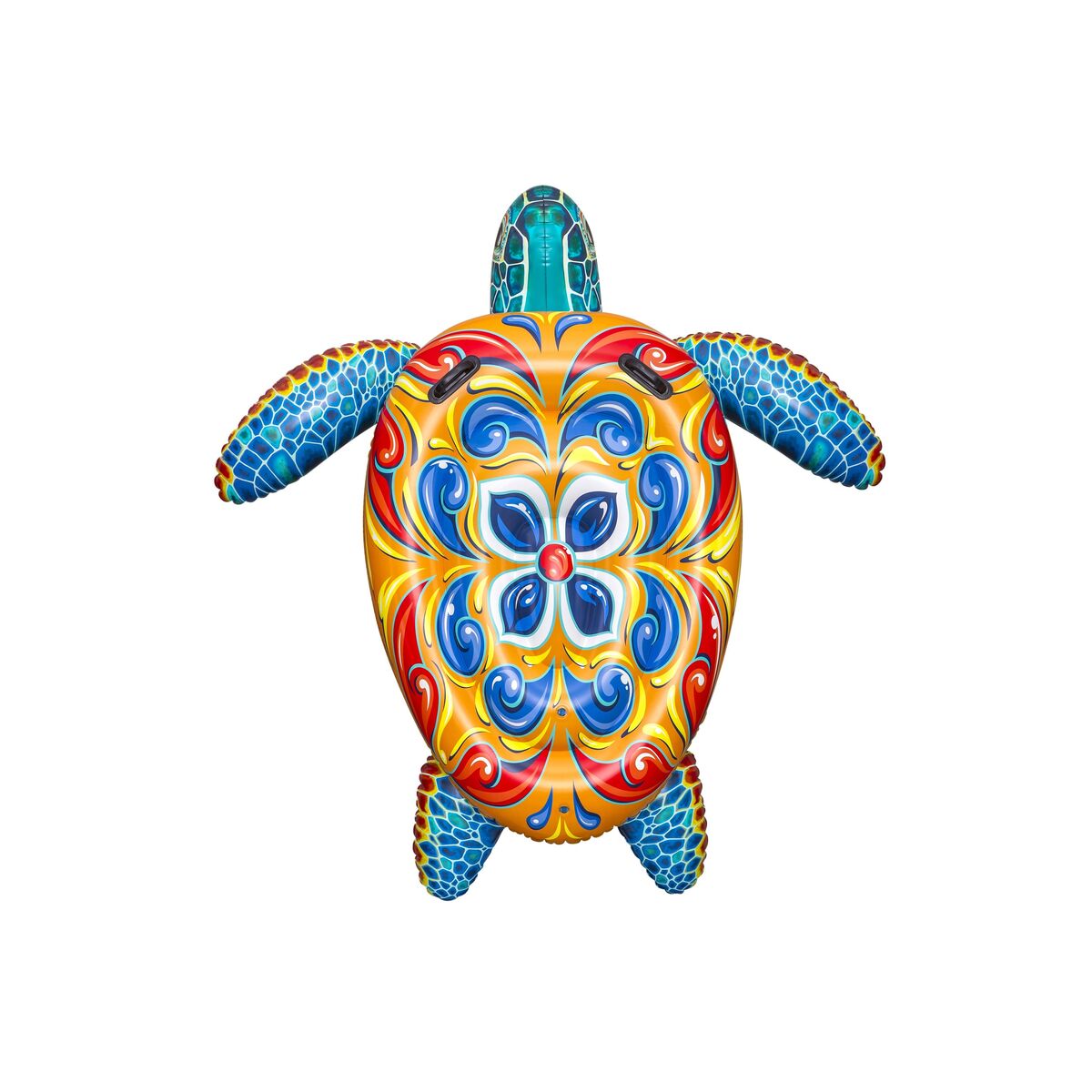 Bestway Inflatable Turtle 183×173 cm with Handles +3 Years Beach Pool 41523