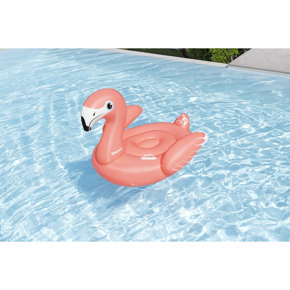 Bestway Inflatable Flamingo with Handles 138×107 cm +3 Years Beach & Pool 41525