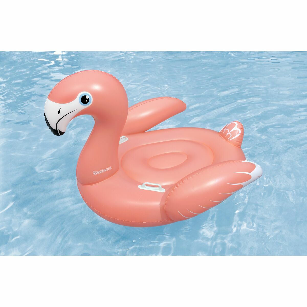 Bestway Inflatable Flamingo with Handles 168×120 cm +3 Years Beach Pool 41526