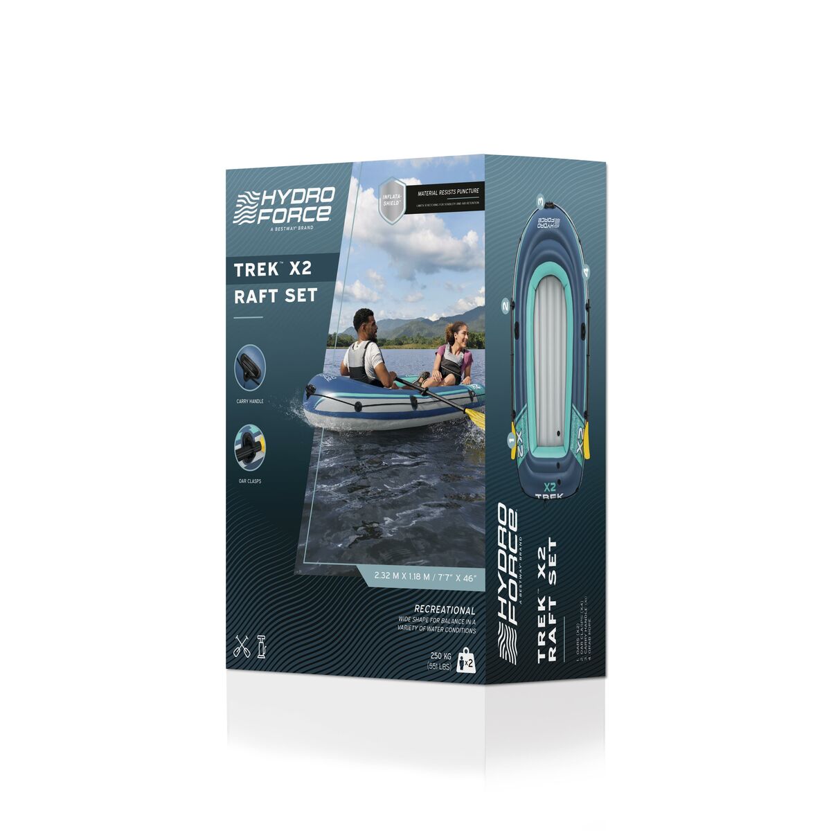 Bestway Trek X2 Boat Set 232×118 cm Leisure 61153