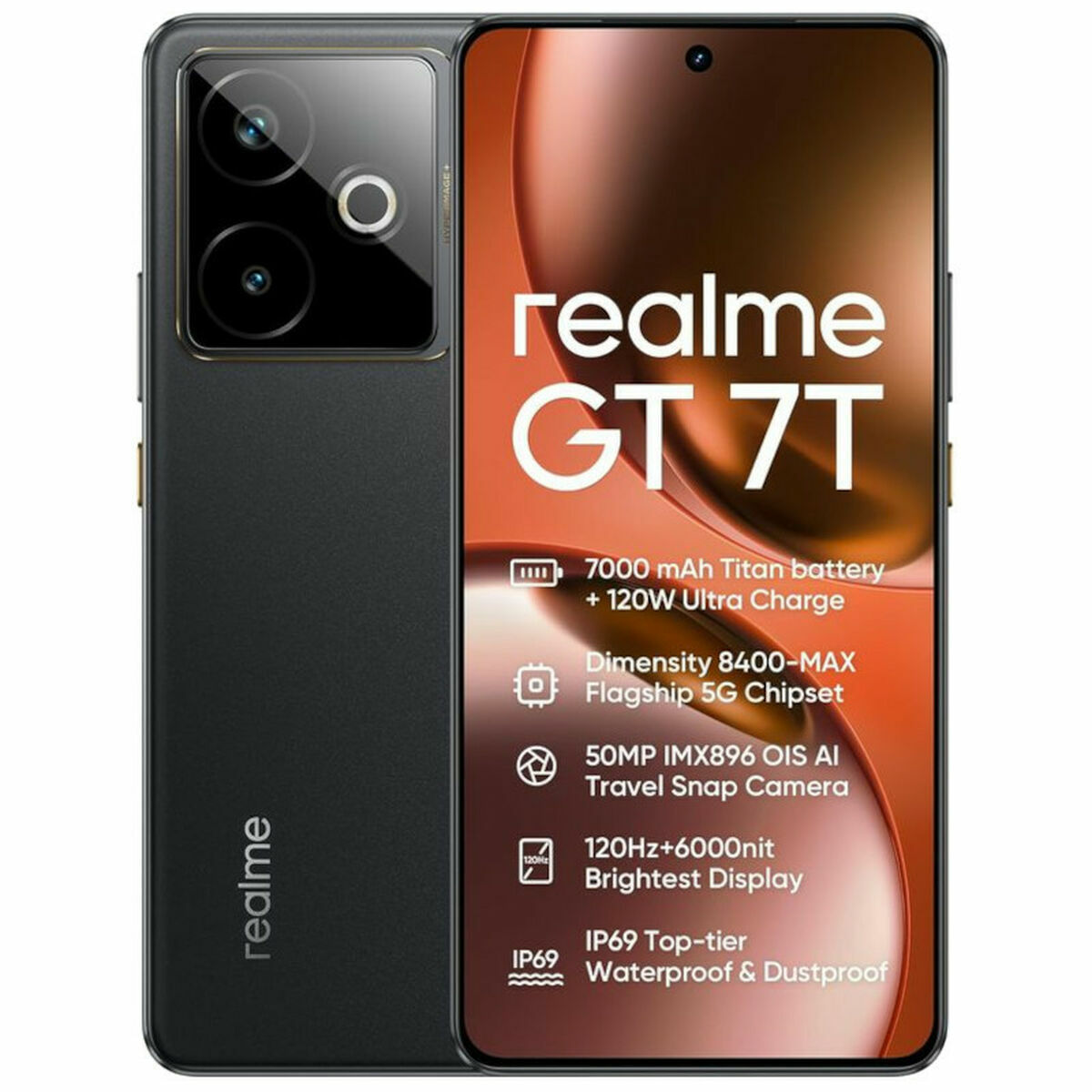 Smartphone Realme 631002003276 6,8″ Octa Core 12 GB RAM 512 GB Black Smartphone Realme 631002003276 6,8″ Octa Core 12 GB RAM 512 GB Black